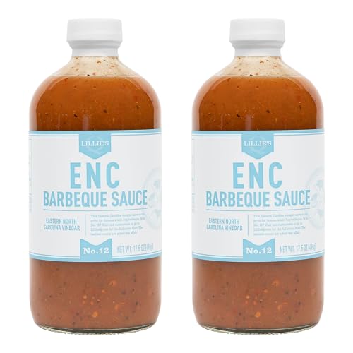 Lillie's Q Eastern North Carolina Spicy Vinegar BBQ Sauce, 18 oz (Pack of 2)