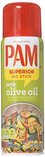 Pam Purely Olive Oil No-Stick Cooking Spray, 5 oz (Pack of 2)