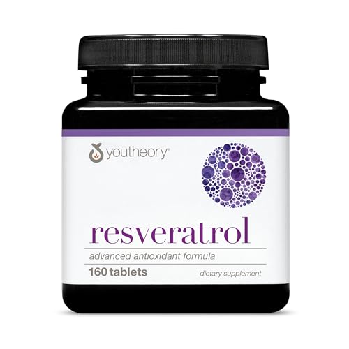 Youtheory Resveratrol Advanced Antioxidant Formula, 160 Tablets