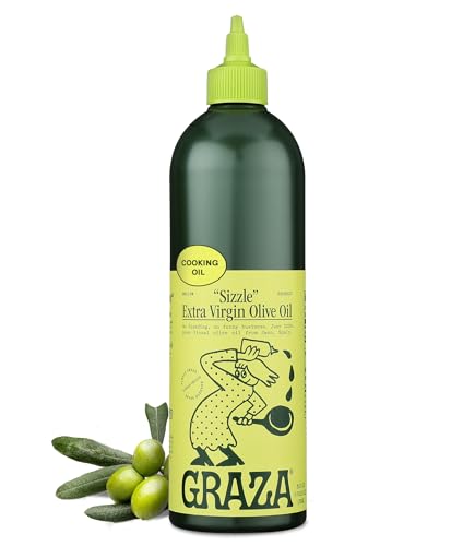 Graza Sizzle Extra Virgin Olive Oil, Squeeze Bottle, 25.3 fl oz