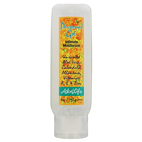 Aloe Life Personal Gel Intimate Moisturizer, Organic Aloe Cream, 4 oz