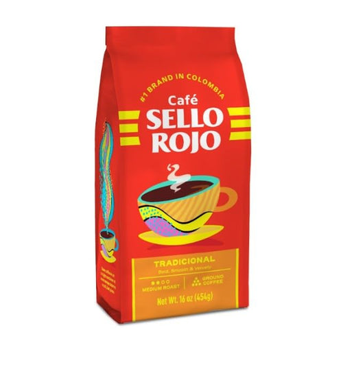 Sello Rojo Tradicional Medium Roast Ground Coffee Bricks, 8.8 oz (Pack of 4)