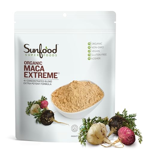 Sunfood Organic Maca Extreme Maca Root Powder, 8 oz
