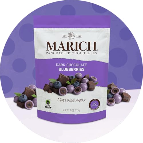 Marich Dark Chocolate Blueberries, 3.5 oz