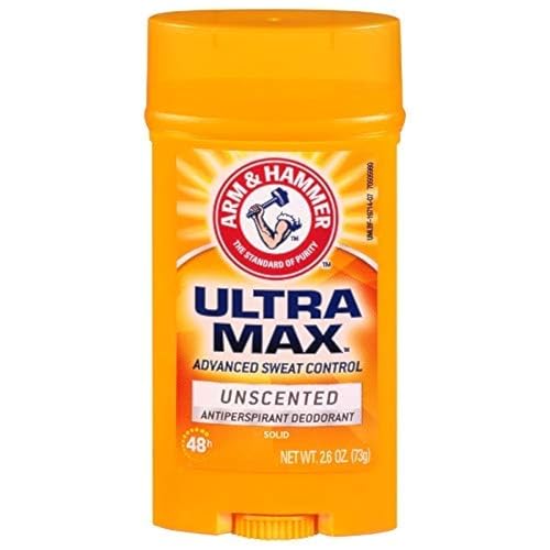 Arm & Hammer UltraMax Invisible Solid Deodorant, Unscented, 2.6 oz (Pack of 11)