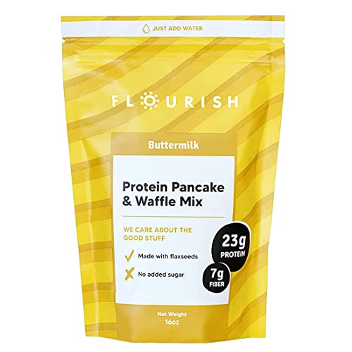 Flourish Buttermilk Protein Pancake & Waffle Mix, 16 oz