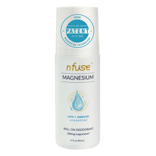 nfuse Magnesium Roll-On Deodorant, Unscented (Calm and Replenish)