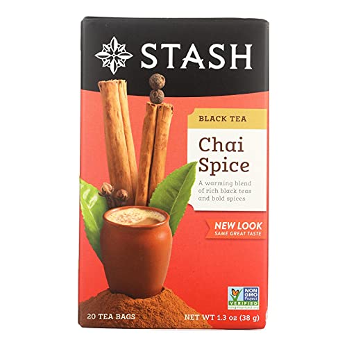 Stash Chai Spice Black Tea, 20 Bags (Case of 6)