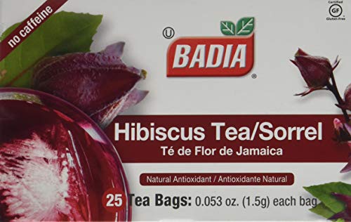 Badia Hibiscus Tea, 25 Bags (Pack of 2)