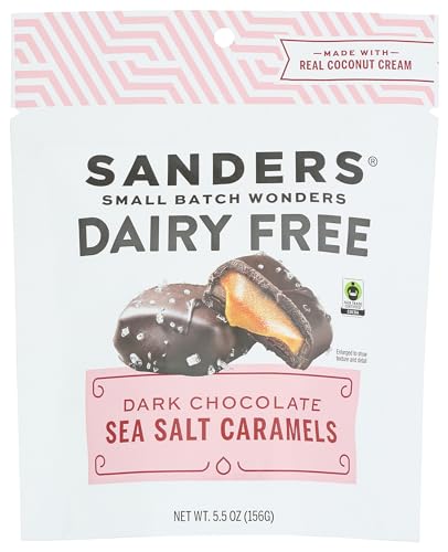 Sanders Dark Chocolate Sea Salt Caramels, 5.5 oz