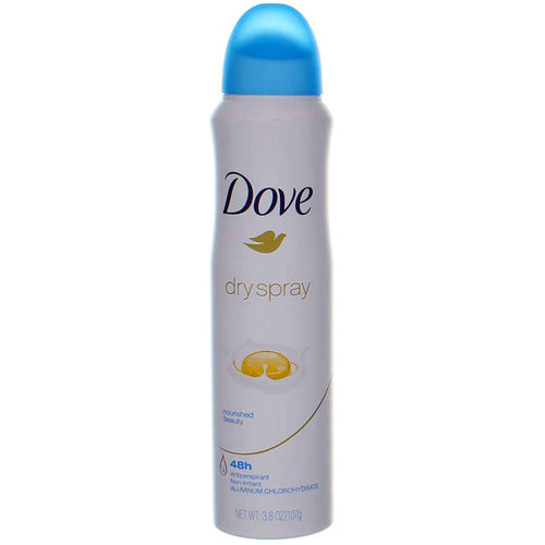 Dove Dry Spray Antiperspirant, Nourished Beauty, 3.8 oz (Pack of 3)
