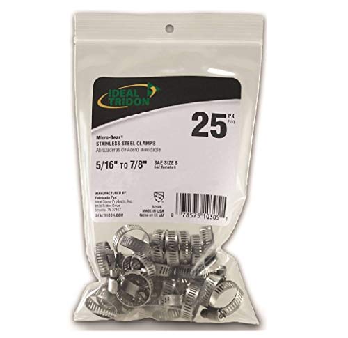 Ideal Stainless Steel Hose Clamps, Nickel (6260650)