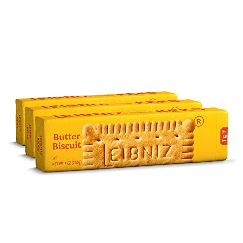 Bahlsen Leibniz Butter Biscuit Cookies, 7 oz (Pack of 3)