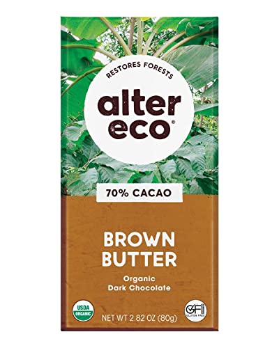 Alter Eco Brown Butter Pure Dark Cocoa Chocolate Bar