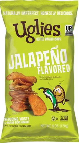 Uglies Kettle Potato Chips, Jalapeno, 6 oz