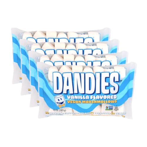 Dandies Vegan Marshmallows, 10 oz (Pack of 4)