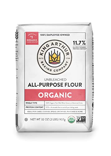 King Arthur Organic Unbleached All Purpose Flour, 2 lb
