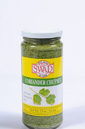 Swad Coriander Chutney, 7.5 oz (Pack of 3)