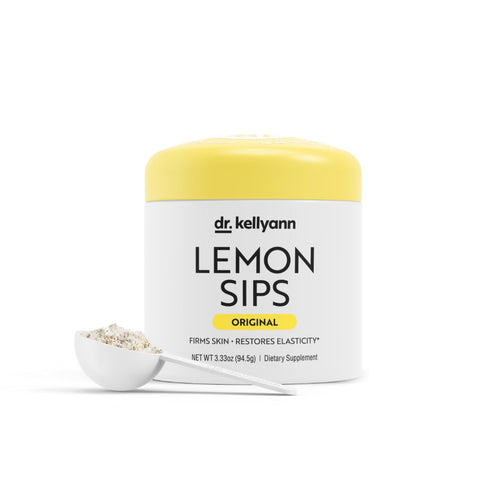 Dr. Kellyann Lemon Sips Citrus Drink Mix, Lemon, 21 Servings