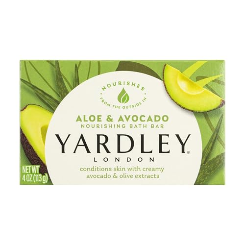 Yardley London Aloe & Avocado Nourishing Bath Bar, 4 oz