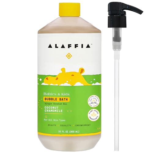 Alaffia Babies & Kids Coconut Chamomile Bubble Bath, 32 oz