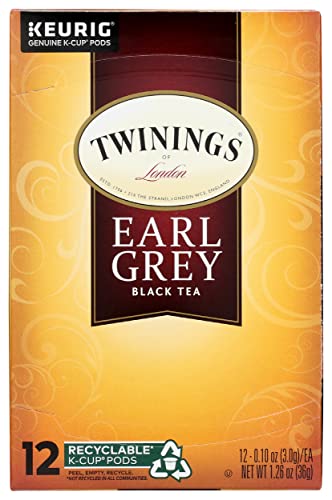 Twinings Earl Grey Tea K-Cup Pods, 12 Count