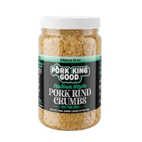Pork King Good Italian Pork Rind Panko Bread Crumbs, 12 oz