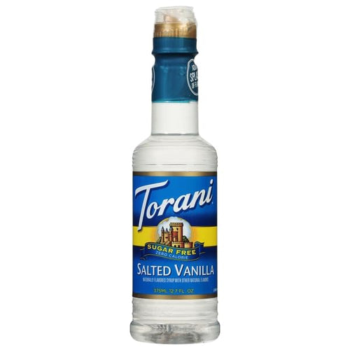 Torani Sugar Free Salted Vanilla Syrup, 12.7 fl oz