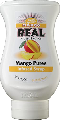 Mango Reàl Mango Puree Infused Syrup, 16.9 fl oz Squeezable Bottle