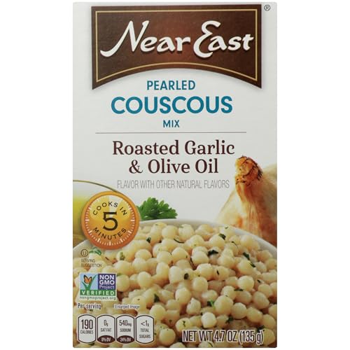 Near East Pearled Couscous, Roasted Garlic and Olive Oil, 4.7 oz