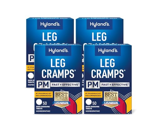 Hyland's Leg Cramps PM Quick-Dissolving Tablets, 50 Count (Pack of 4)