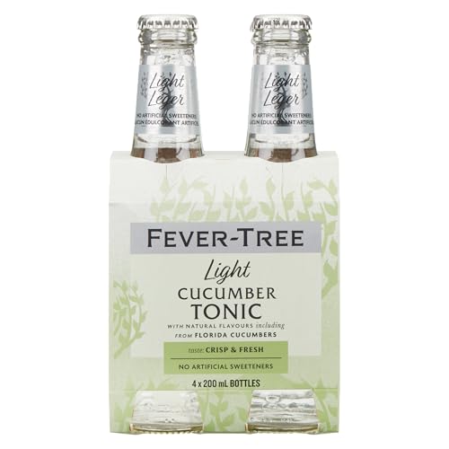 Fever-Tree Sparkling Cucumber Tonic Water, 27.2 fl oz (Pack of 4)