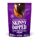 SkinnyDipped Super Dark Chocolate Sea Salt Almonds, 3.5 oz
