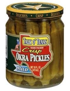 Talk O' Texas Crisp Mild Okra Pickles, 16 oz Jar