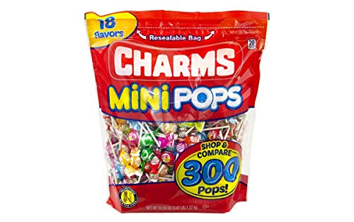 Charms Mini Pops Assorted Flavors, 300 Count
