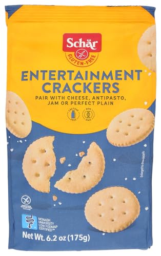 Schar Gluten Free Entertainment Crackers, Salty & Savory, 6.2 oz (Pack of 3)