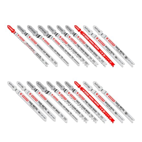 Diablo Jig Saw Blade Set, Mixed Tooth, 20 Pieces