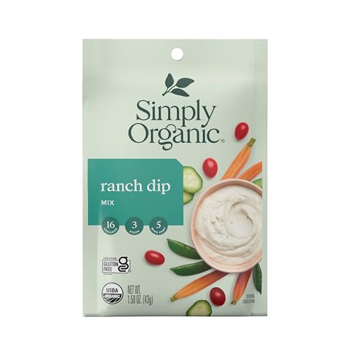 Simply Organic Ranch Dip Mix, 1.5 oz