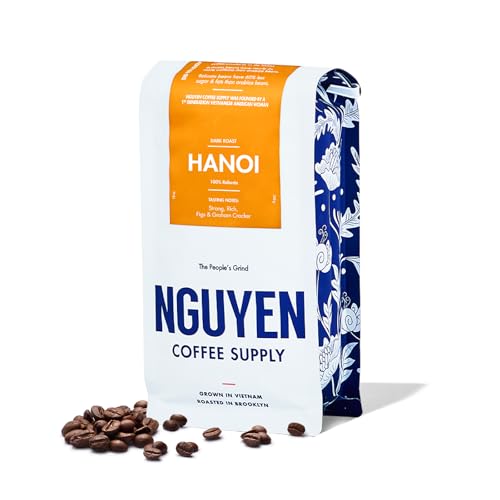 Nguyen Coffee Supply Hanoi Robusta Dark Roast Whole Bean Coffee, 12 oz
