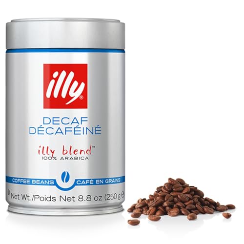 illy Decaf Whole Bean Coffee, Classic Medium Roast, 8.8 oz