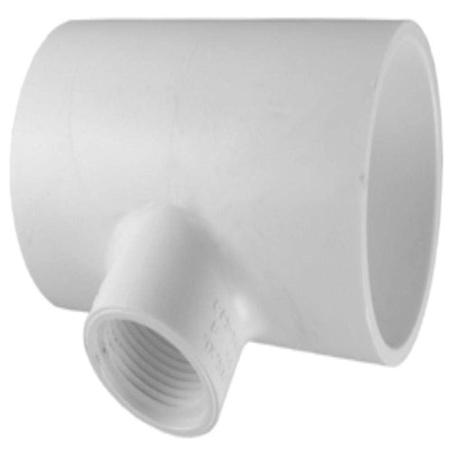 Charlotte Pipe 2 x 2 x 1 in Schedule 40 Red Tee, SxSxFPT Pressure