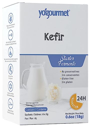 Yogourmet Kefir Starter, 3 g Sachets (Pack of 6)