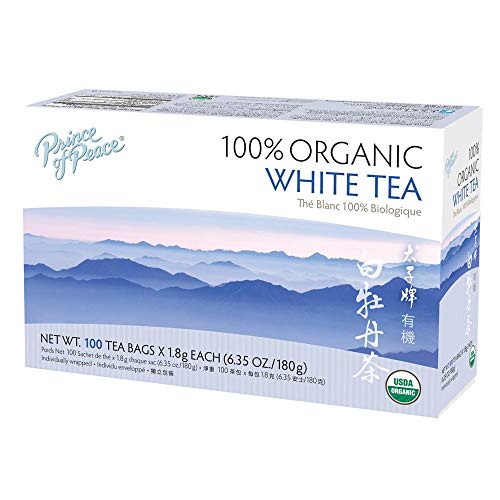 Prince of Peace Organic White Tea, 100 Count