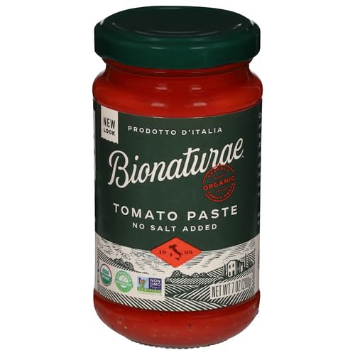 Bionaturae Organic Tomato Paste, No Salt, 7 oz