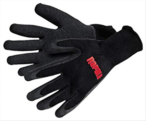 Rapala Fisherman's Gloves, Large, Black