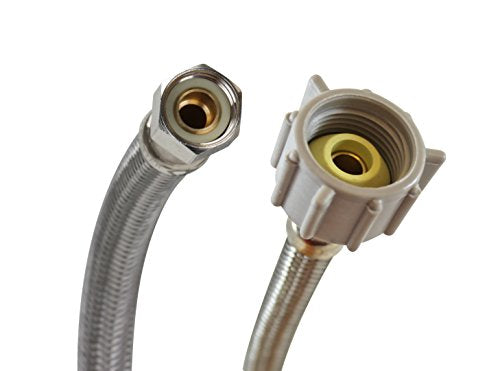 Fluidmaster Braided Stainless Steel Toilet Connector, 6 in