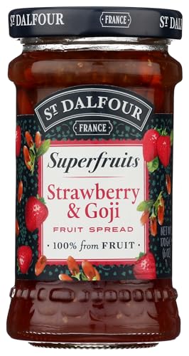 St. Dalfour Superfruit Fruit Spread, Strawberry Goji, 6 oz