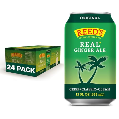 Reed's Real Ginger Ale, 12 fl oz Cans (Pack of 24)