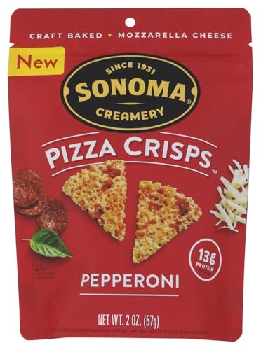 Sonoma Creamery Crisp Pepperoni Pizza Cheese Snack, 2 oz