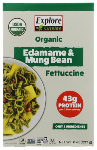 Explore Cuisine Organic Edamame and Mung Bean Fettuccine Pasta, 8 oz